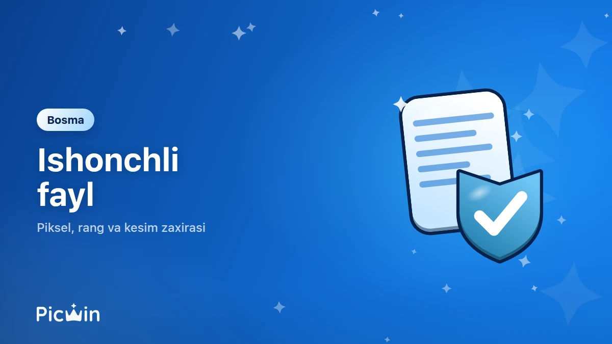 Tasvirni bosma va katta formatga tayyorlash