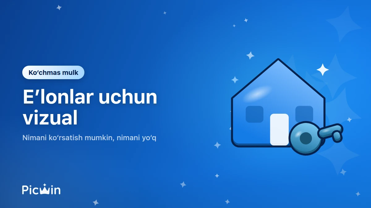 Ko‘chmas mulk e’lonlari, saytlar va taqdimotlar uchun vizual