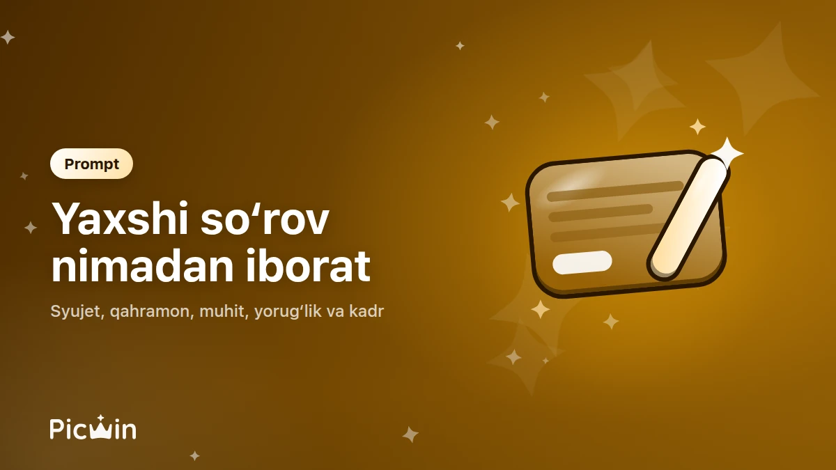 Prompt anatomiyasi va neyrotarmoq uchun yaxshi so‘rov qismlari